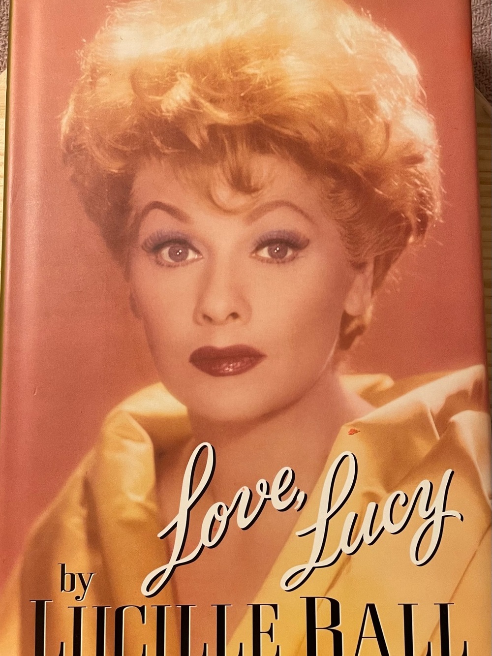 Lucille Ball Decorative Hardcover Book - Pink Cover